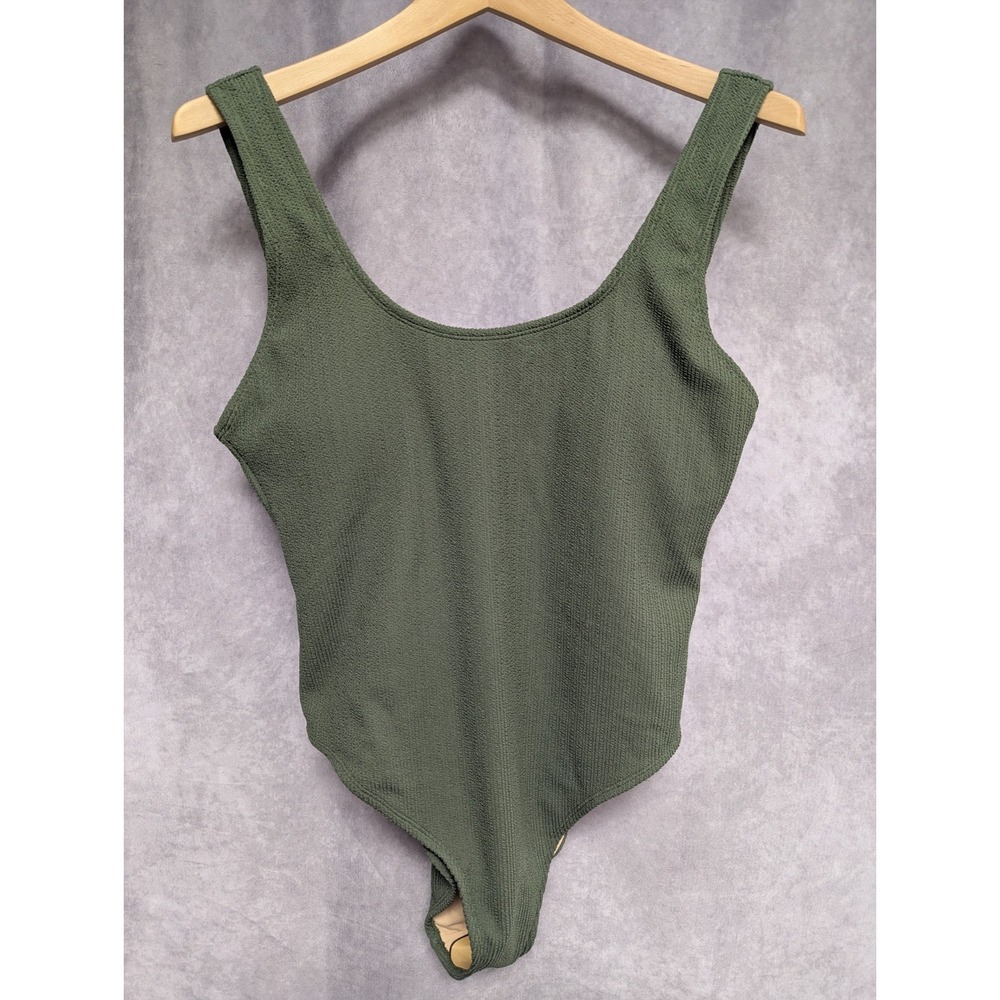 Cotton on Body size XL olive green womens one piece swimsuit (S13)